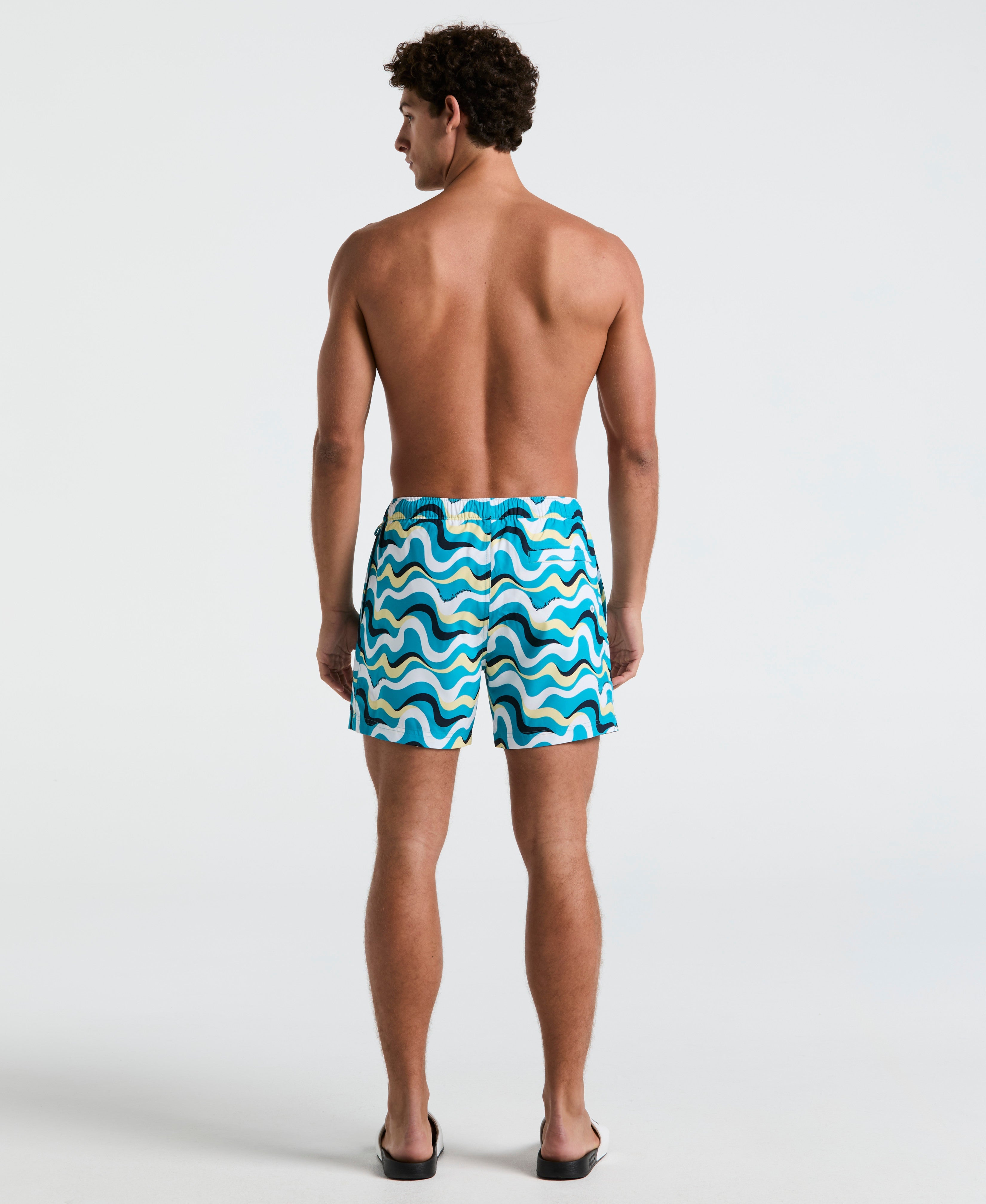 5" All-Over Print Multiwave Swim Short