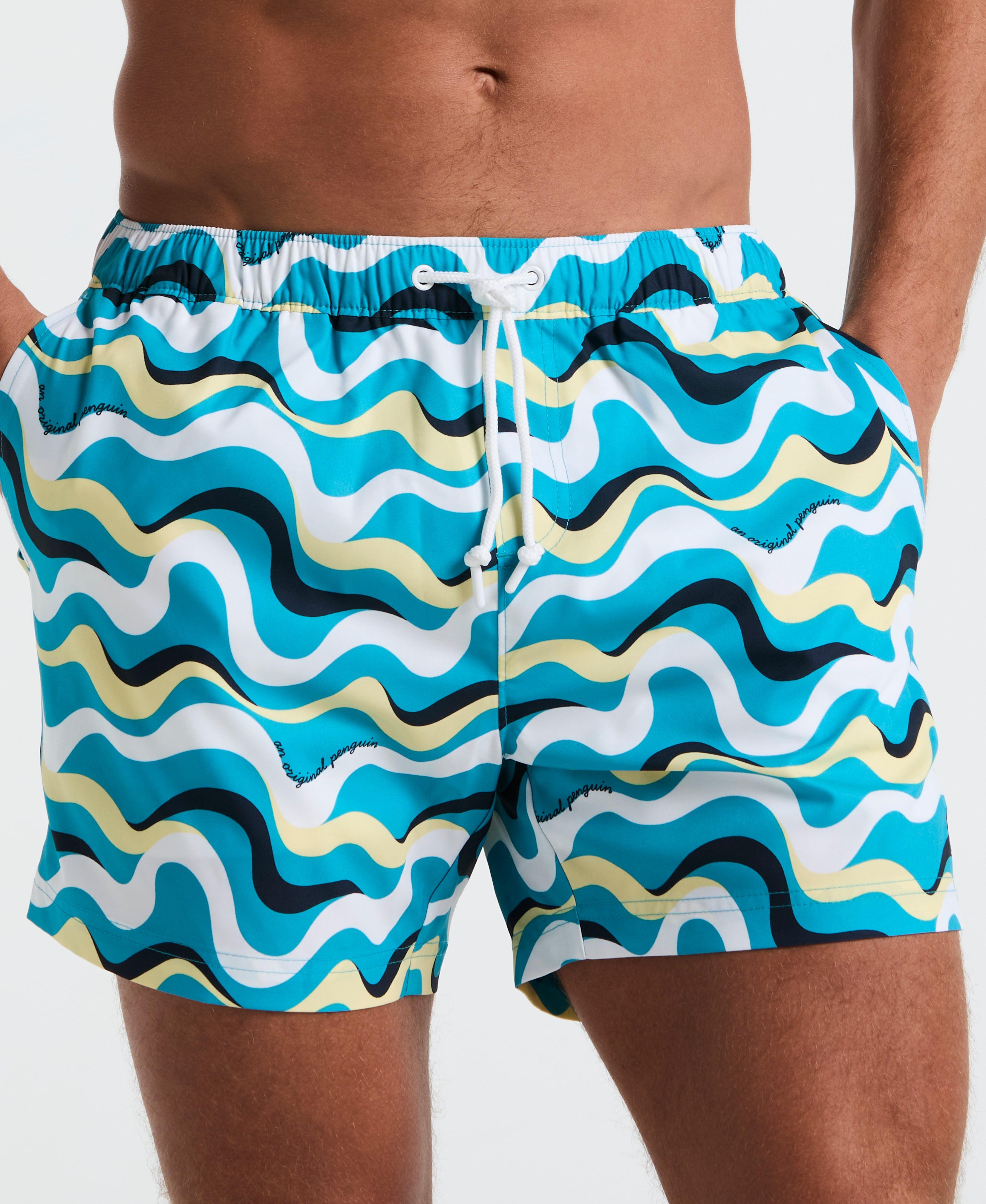 5" All-Over Print Multiwave Swim Short