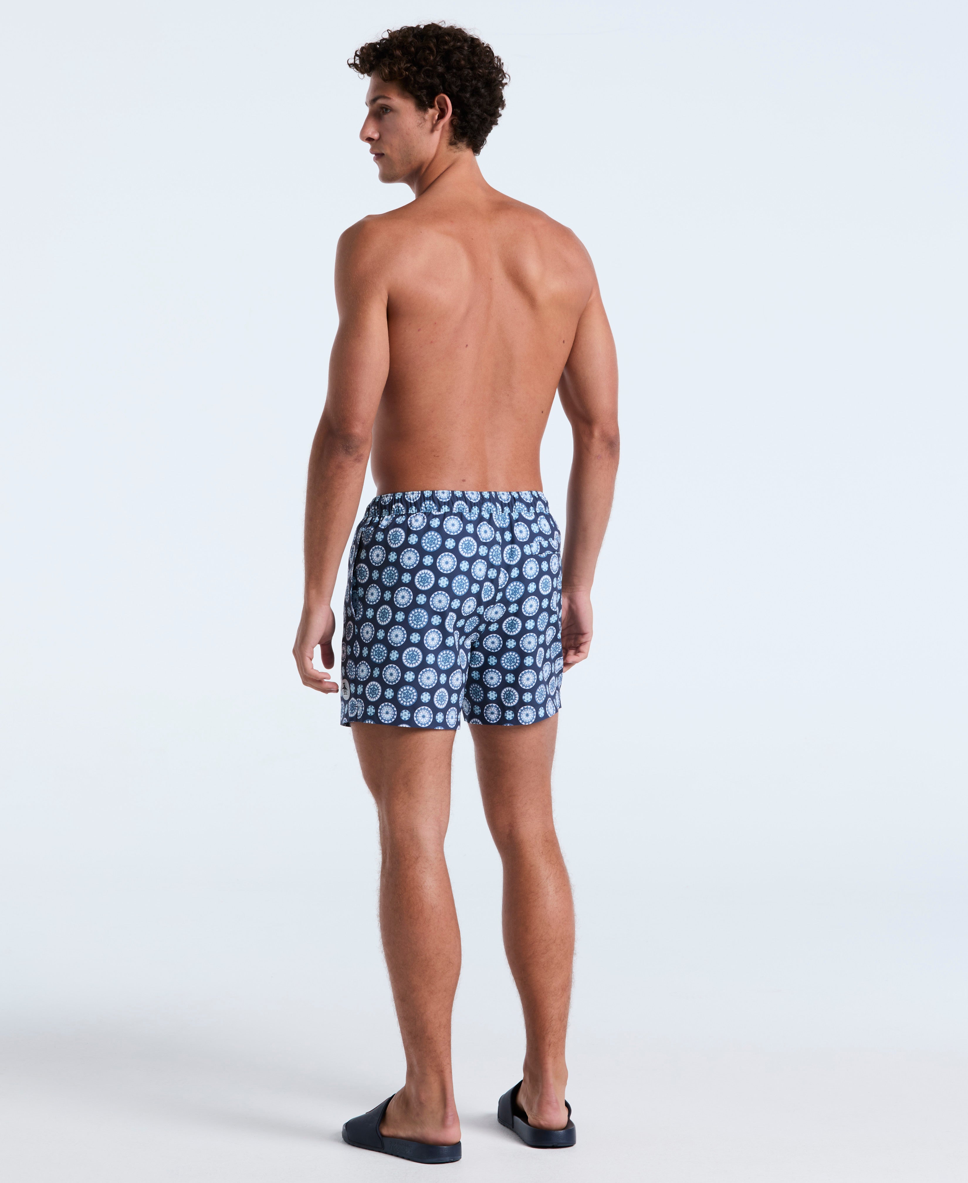 5" Foulard Print Swim Short
