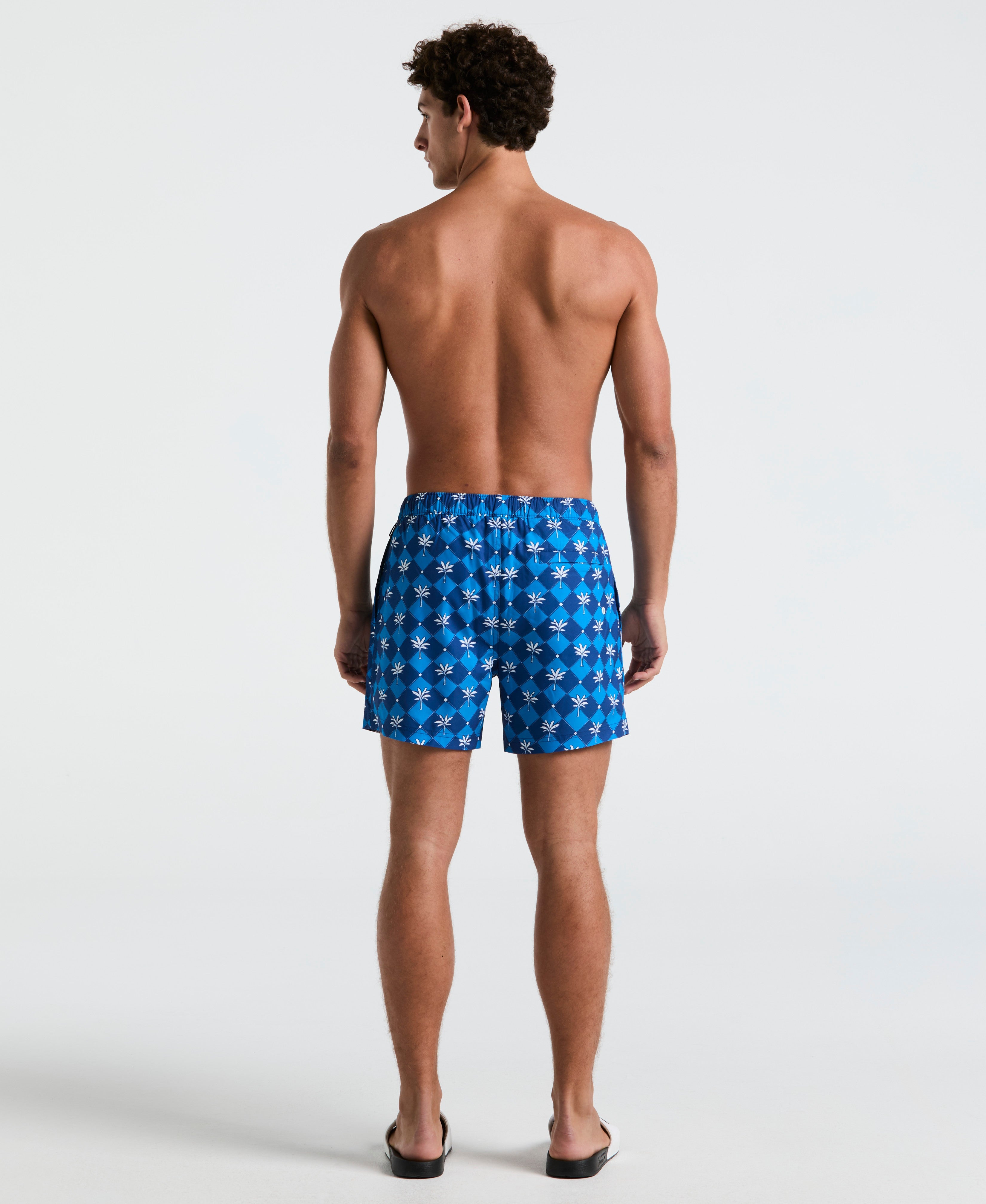 5" Palm Tile Swim Short