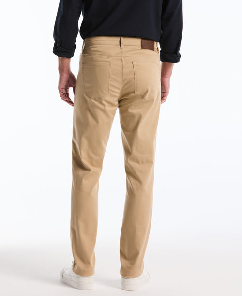 5 Pocket Slim Hemmed Dobbie Pant