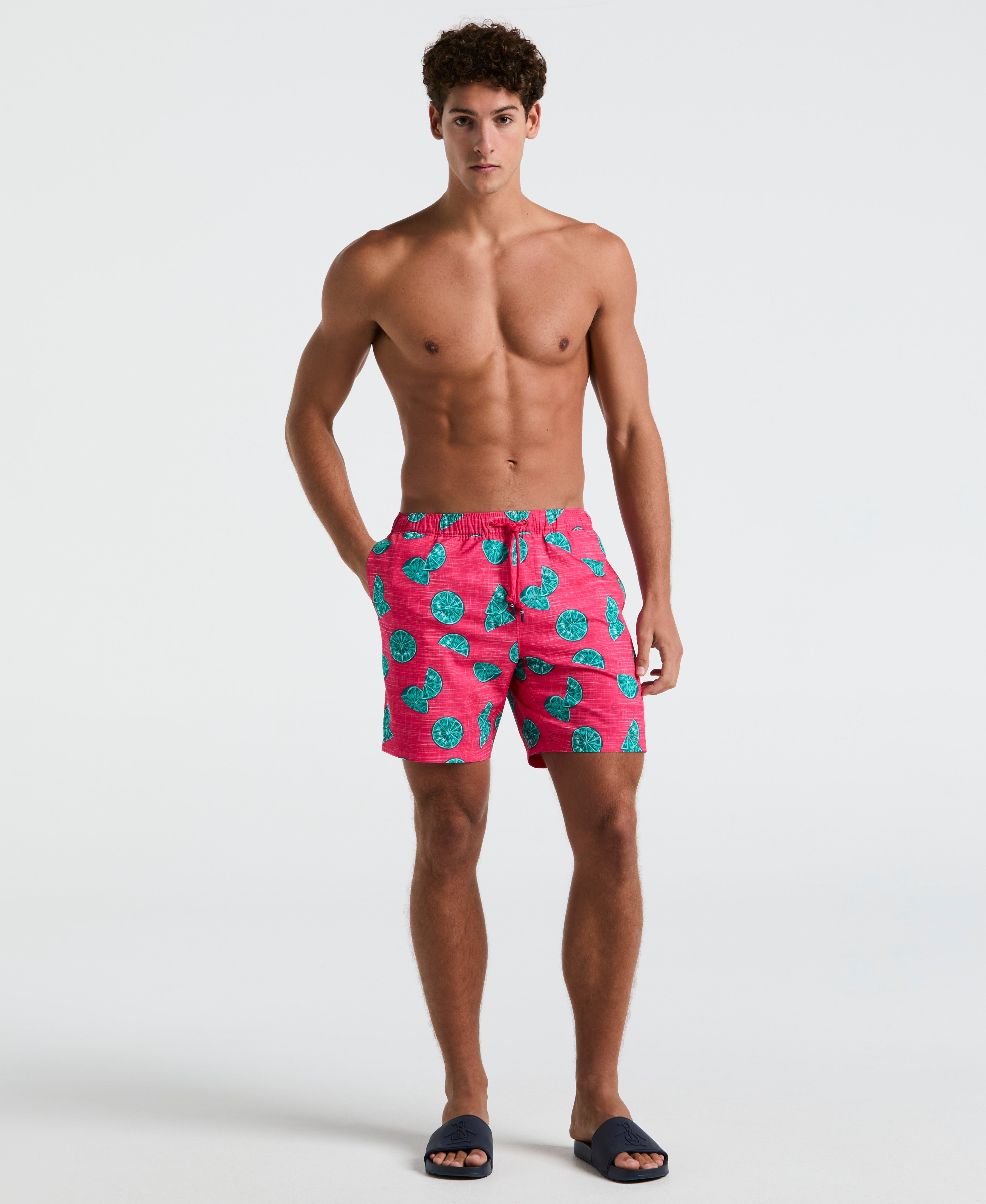 7" All-Over Limes Swim Short