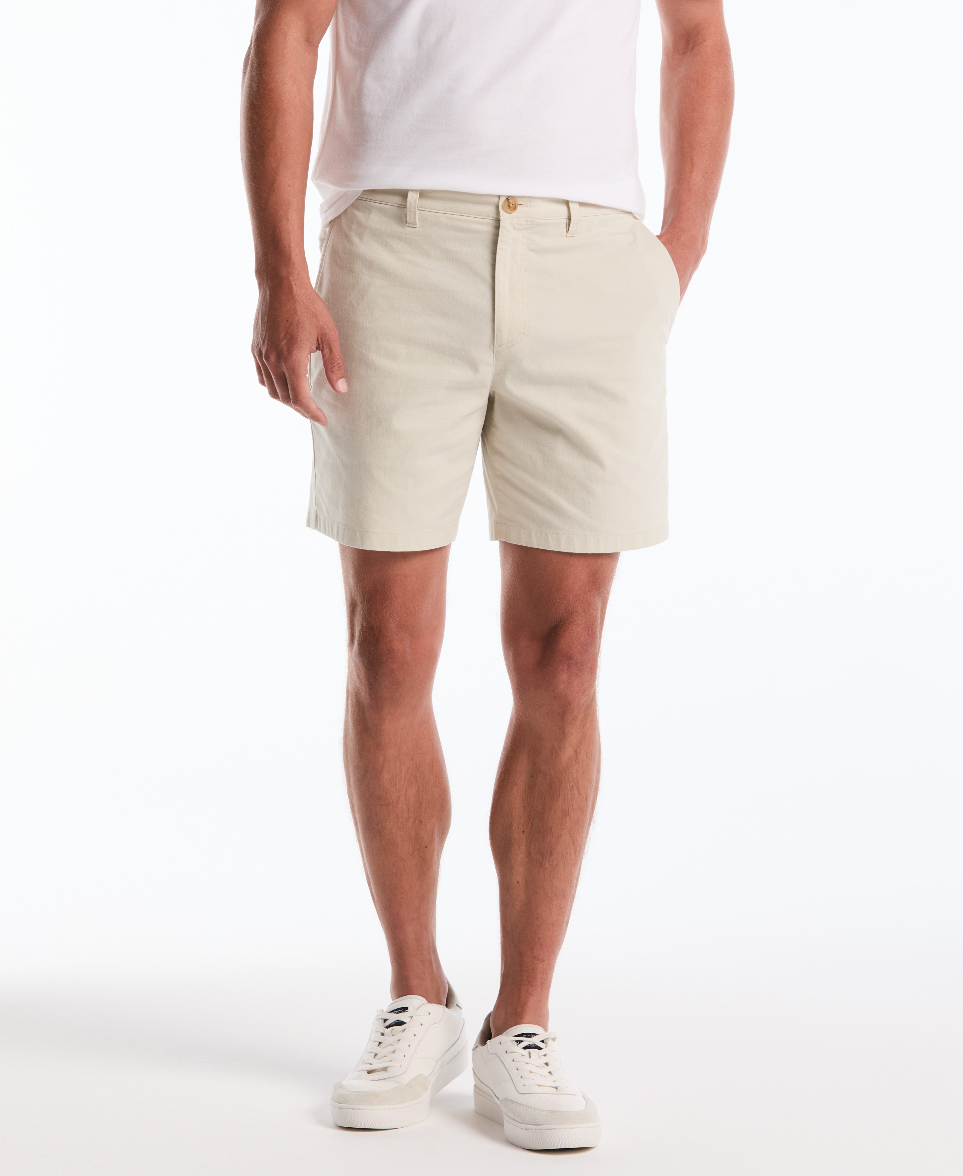 7" Cotton Blend Twill Short