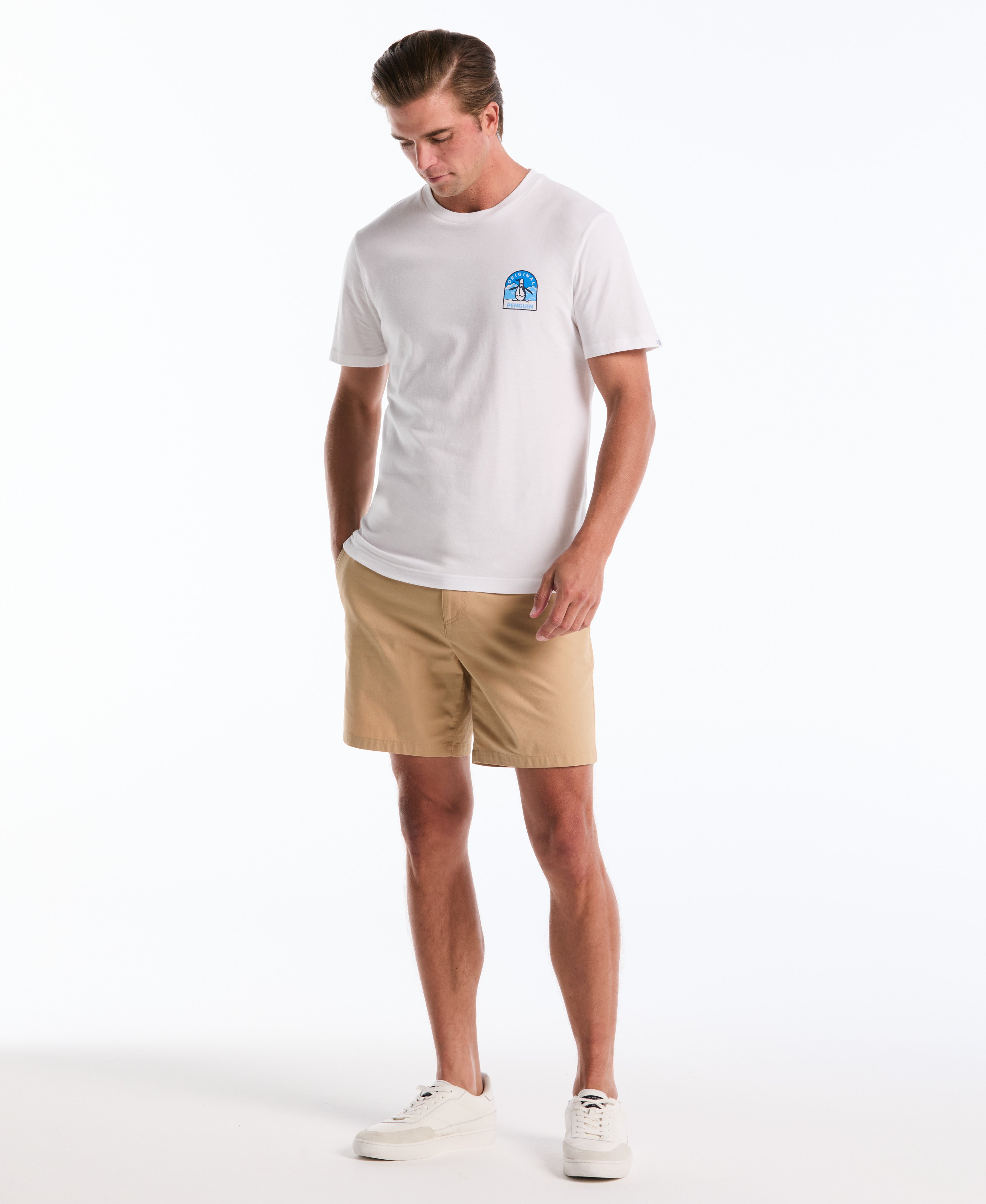 7" Cotton Blend Twill Short
