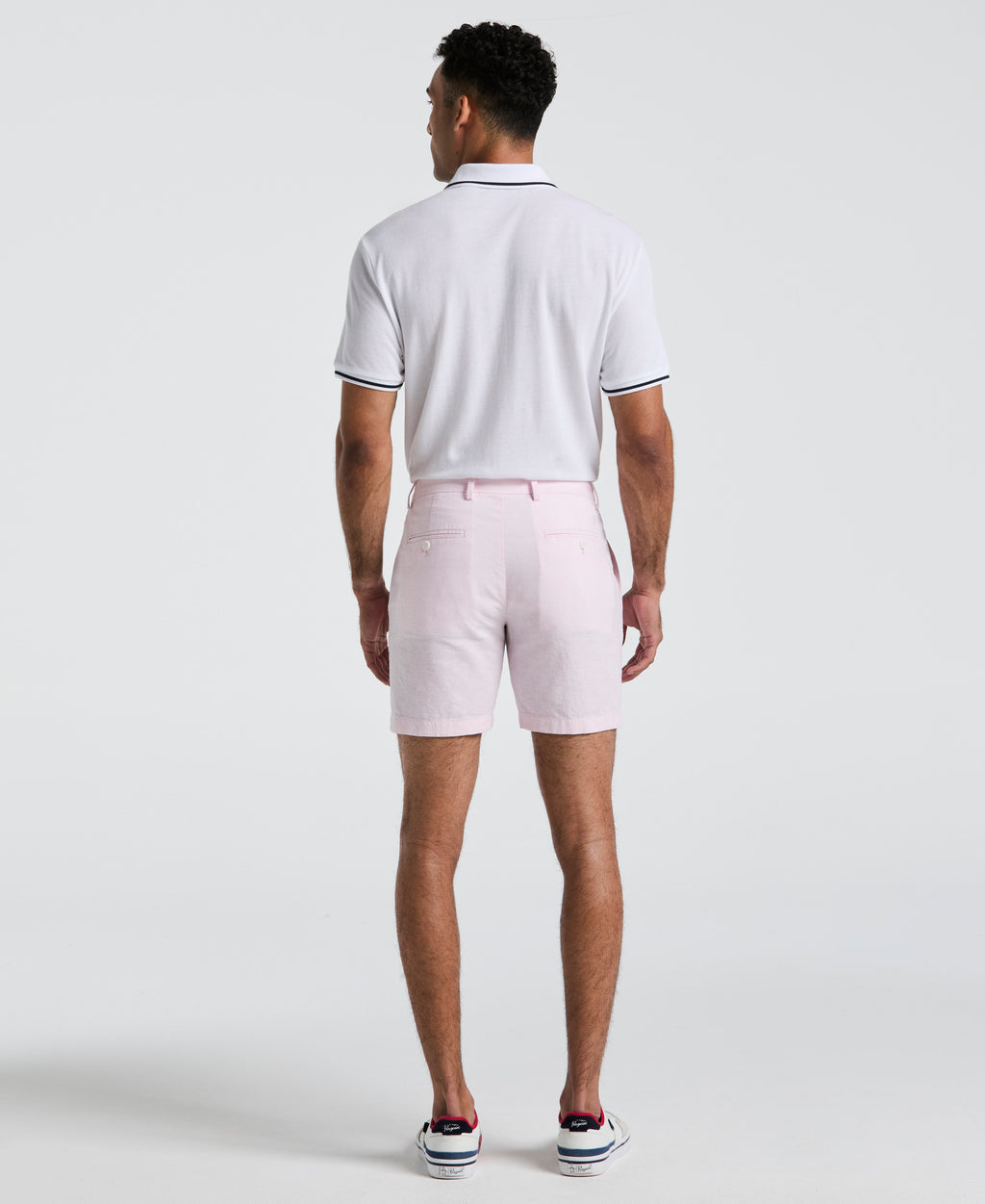 7" Flat Front Linen Blend Short