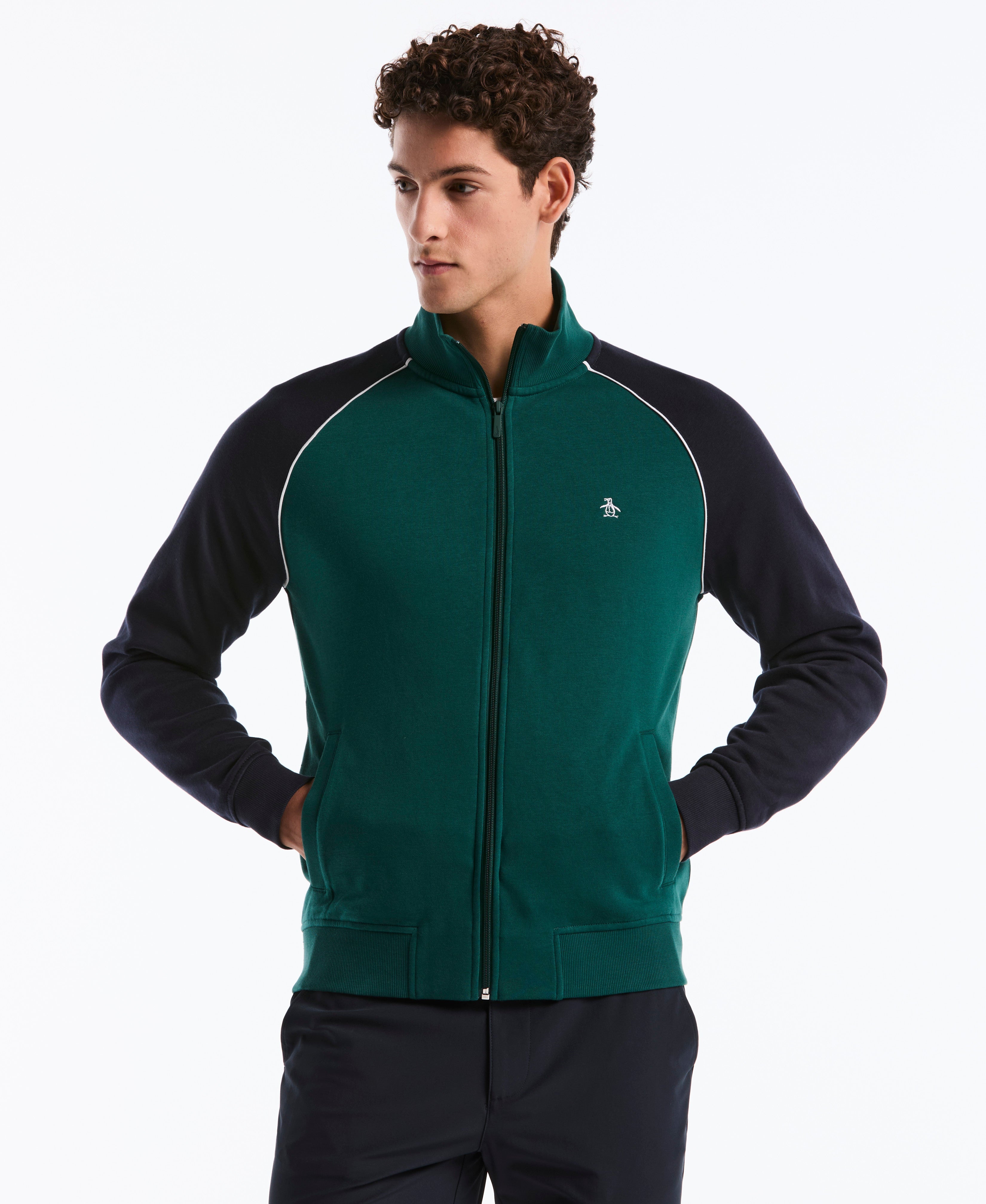 Colorblock Fleece Track Jacket