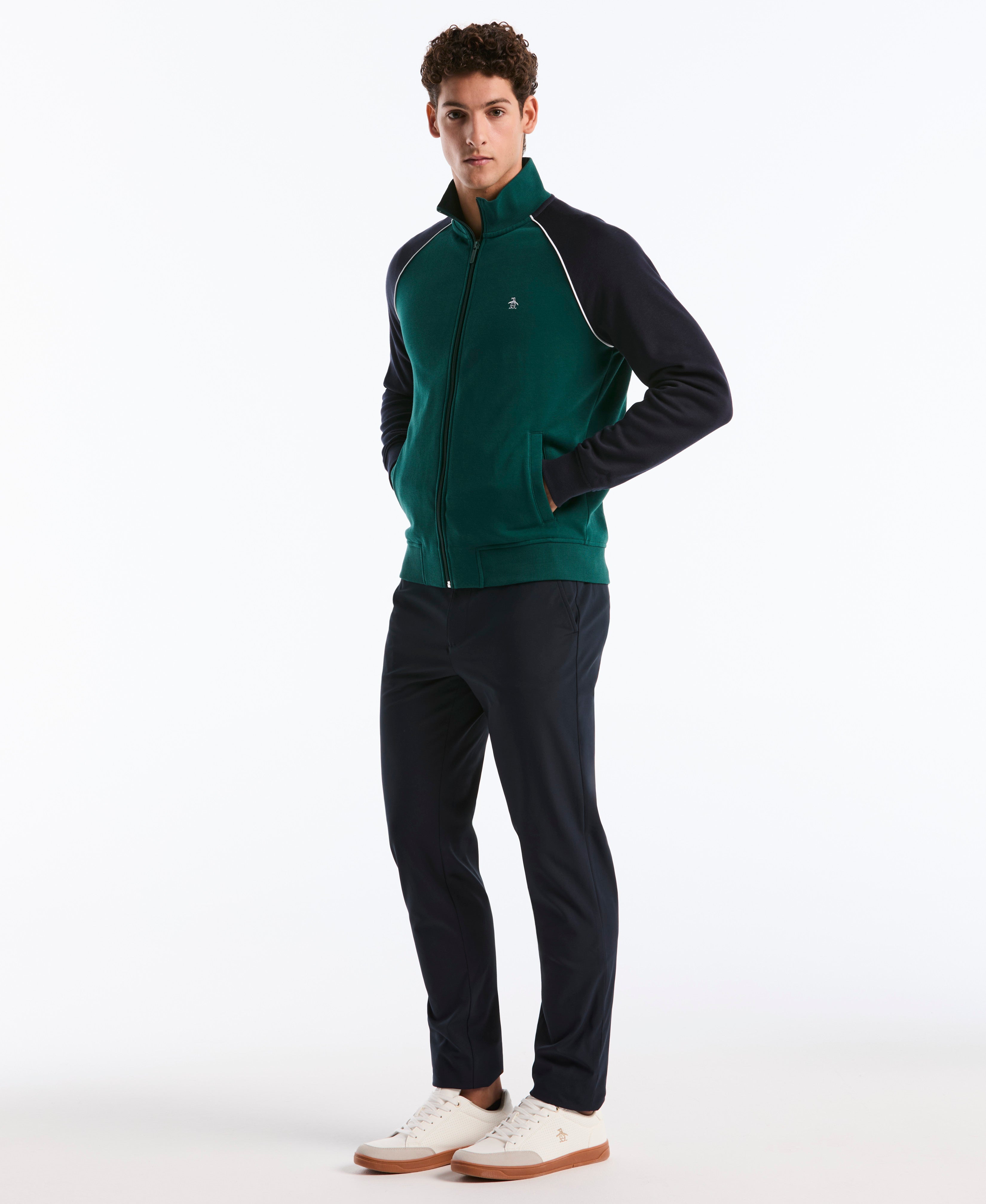 Colorblock Fleece Track Jacket