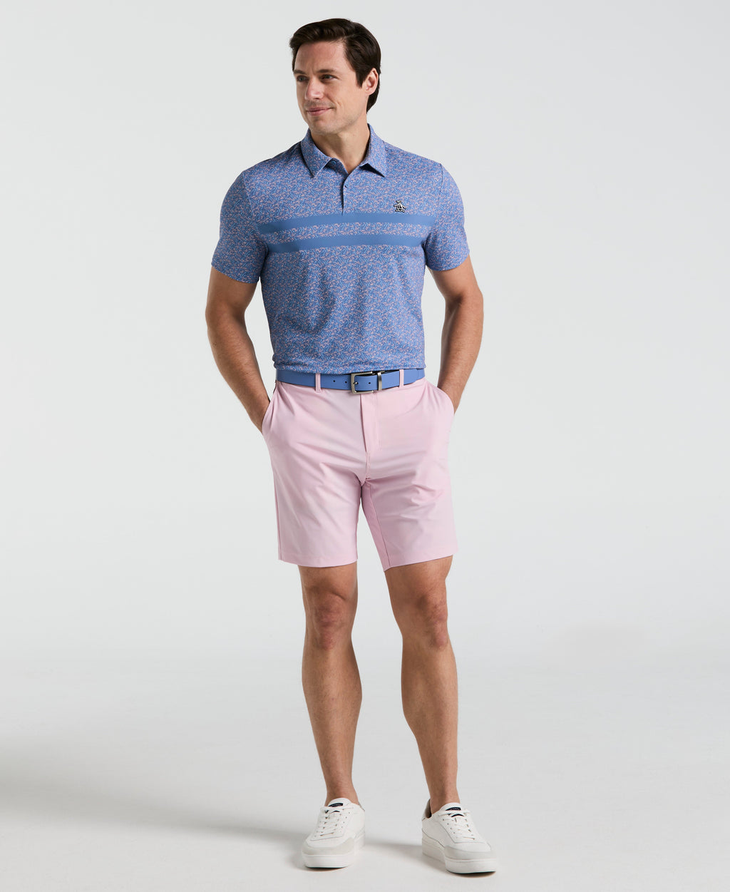 Engineered Novelty Stripe Golf Polo
