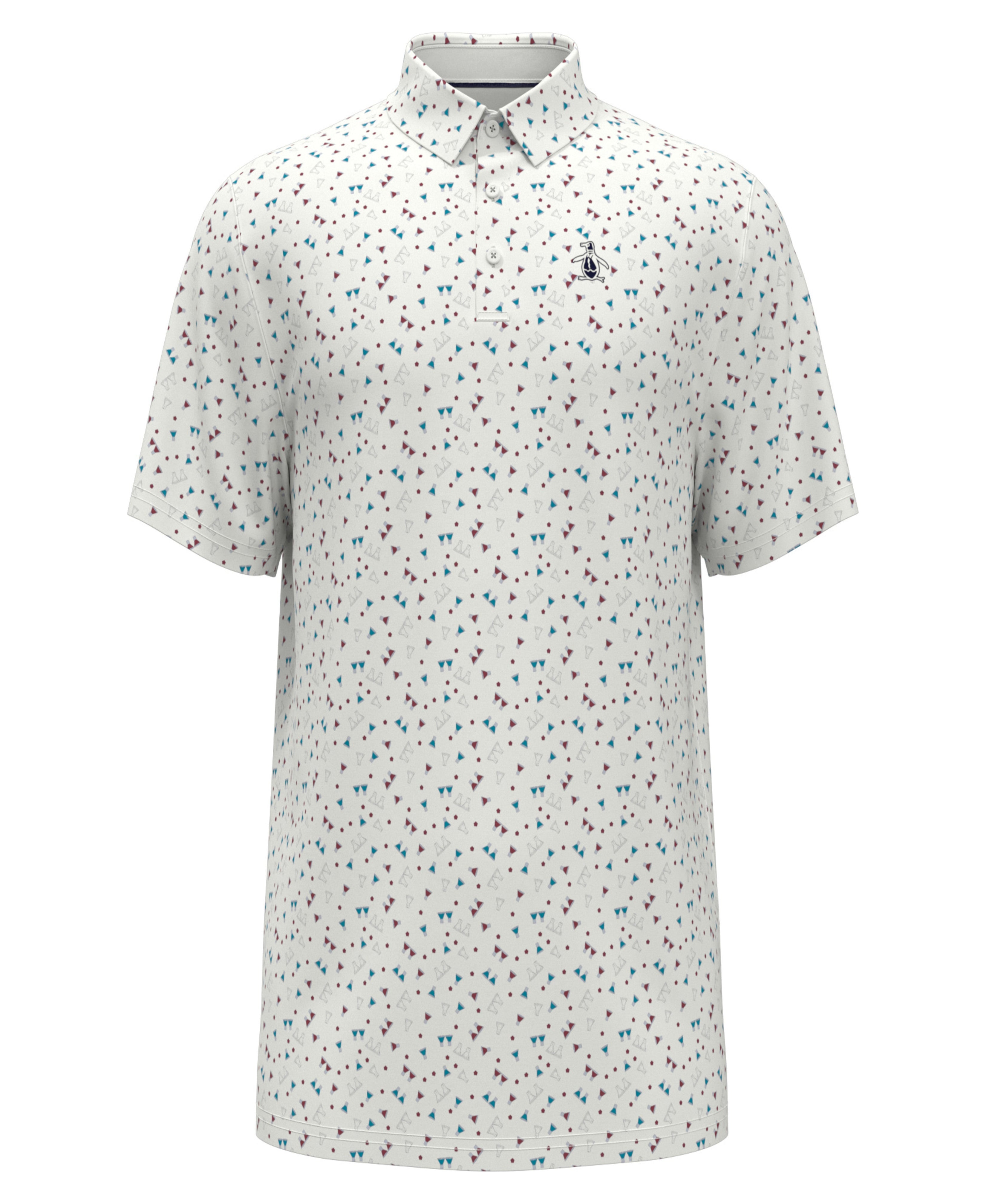 Sake-Tini Novelty Print Golf Polo