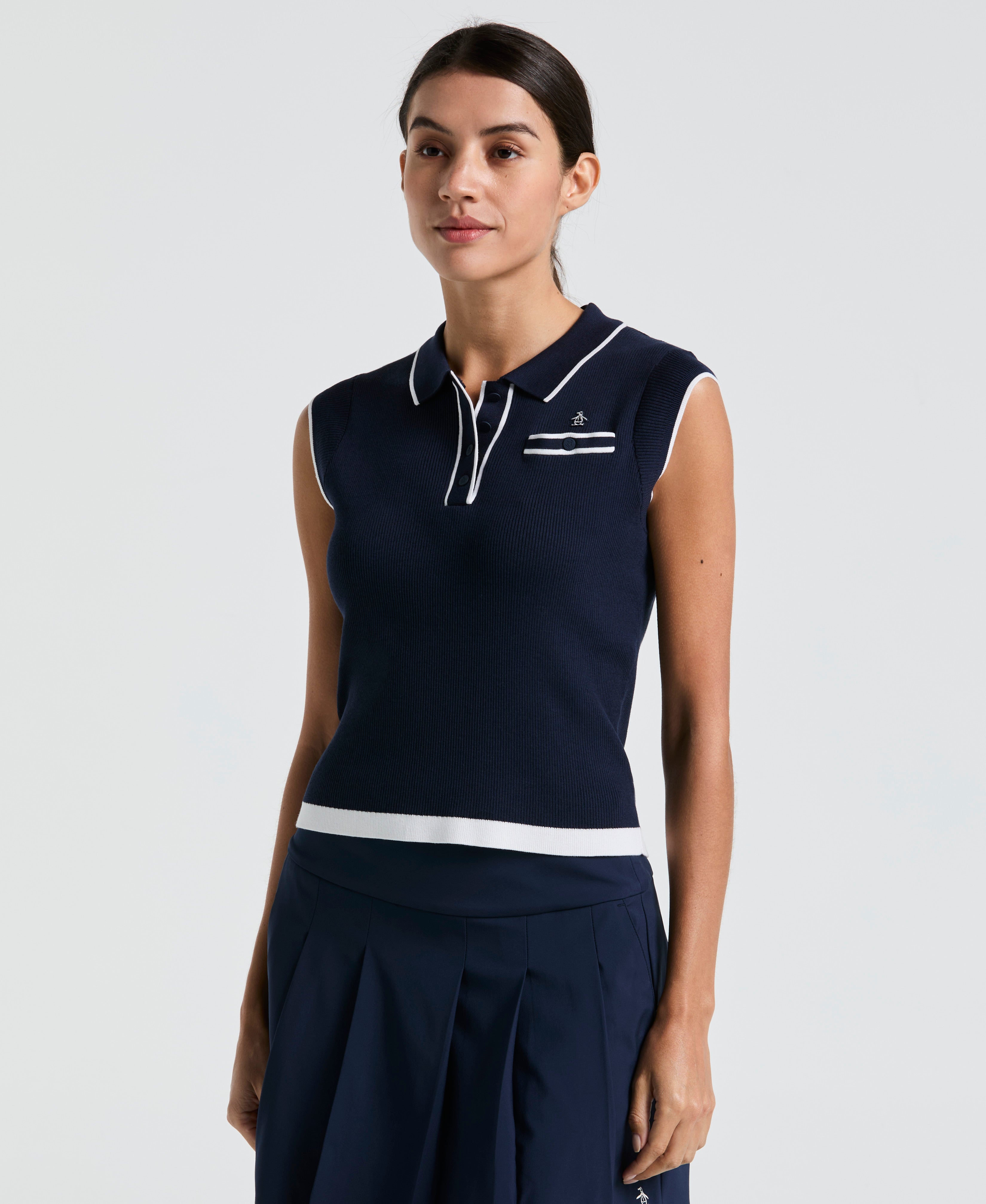 Women's Golf Sleeveless Sweater Polo