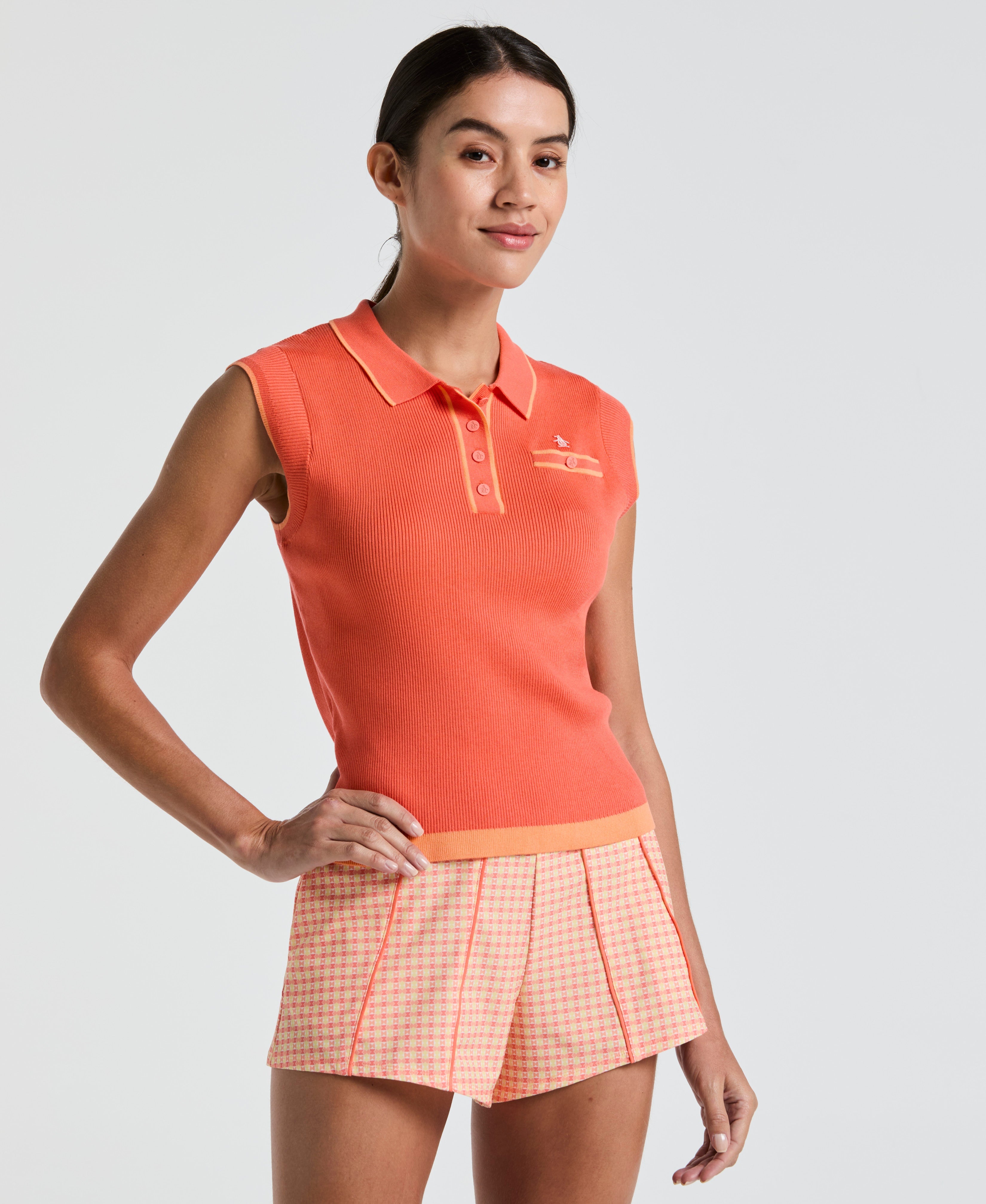 Women's Golf Sleeveless Sweater Polo
