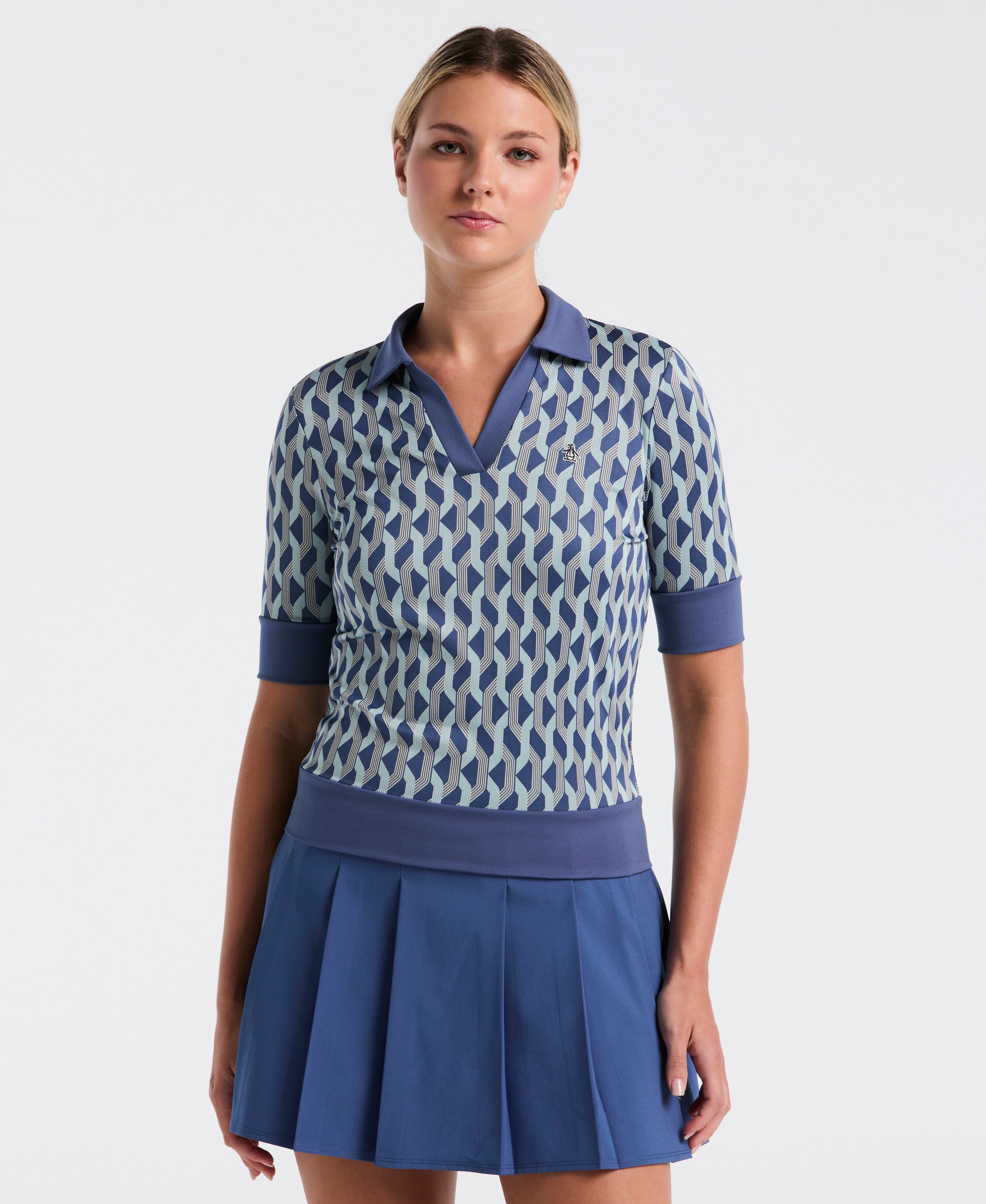 Women's Half Sleeve Geometric Shirt